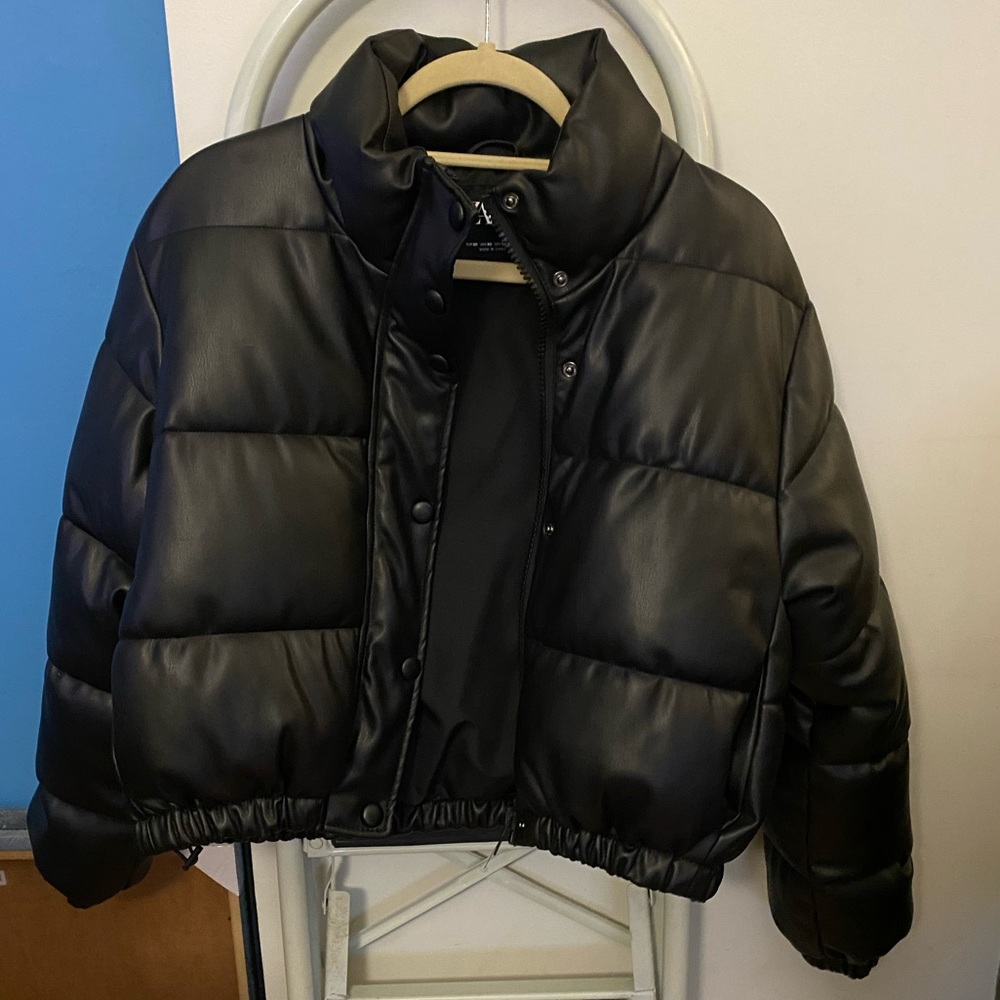 Zara XS Faux Leather Jacket